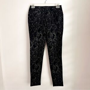 Sanctuary x Anthropologie Black Gray Snakeskin Leggings with Pockets Size XSmall
